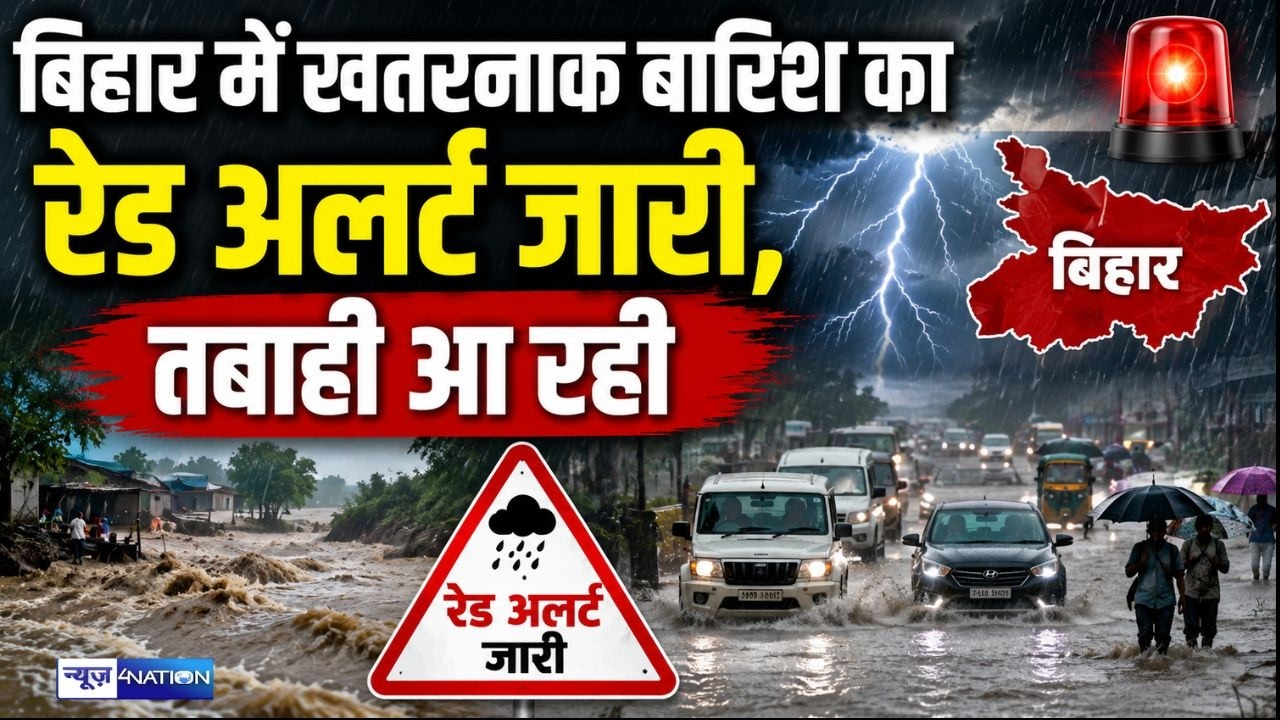 Bihar Weather News: Red alert issued for dangerous rain in Bihar, is devastation coming? Bihar News |