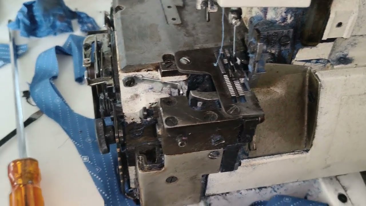 PEGASUS overlock machine  M732-86  feeding timing ಕನ್ನಡ video
