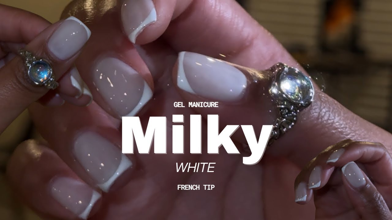 Milky White French Tips | My Easy Go-To Nail Art Design | Skinny French 