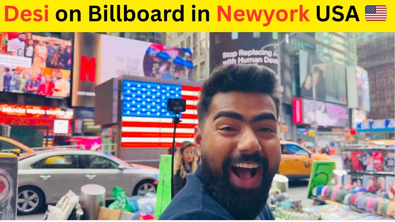 Raw Reaction of DESI Coming to Billboard | Statue of Liberty Tour | Brooklyn Bridge Walk 🇺🇸🗽 NYC |
