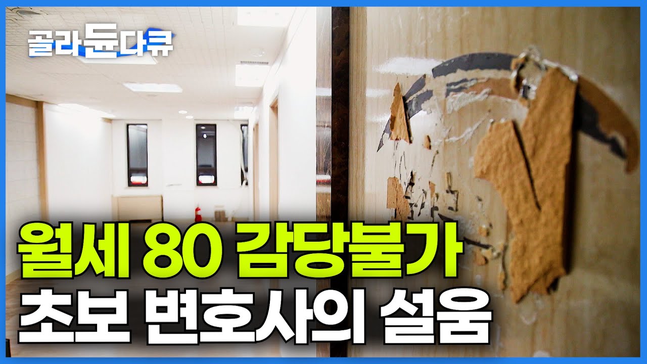 일단 변호사부터 됐는데.. 최저 시급도 못 받는 초짜 변호사들의 현실 서러움│다큐시선│#골라듄다큐