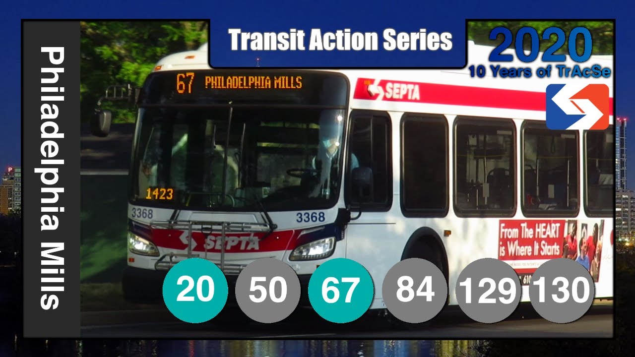 Northeast Philadelphia, PA: Philadelphia Mills Mall Bus Action - SEPTA TrAcSe 2020