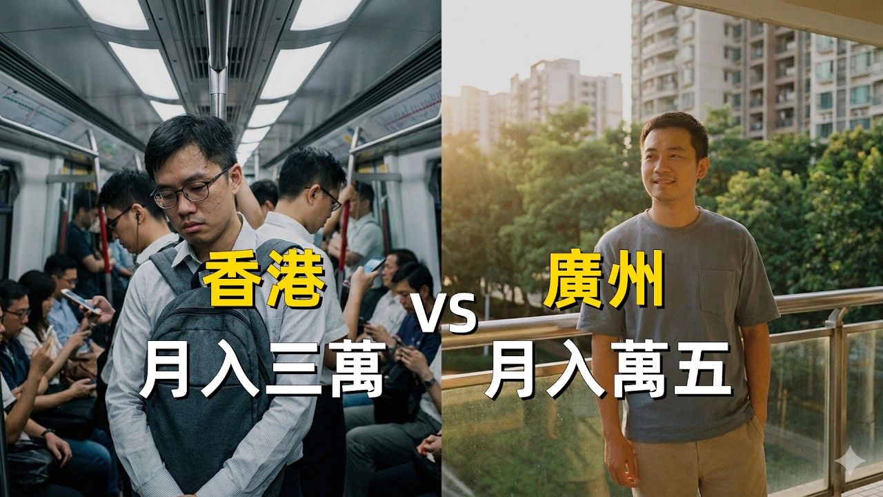 月入3萬的香港人，為什麼會羨慕月入1萬5的廣州人？｜粵語｜廣東話｜社會保障｜人均收入｜薪俸稅｜公積金｜房價｜資產周期｜家庭結構