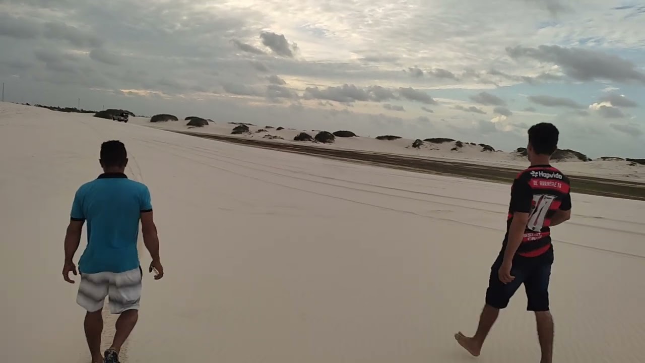 Agora voltando pro alojamento após ter visitado os lençóis maranhense 