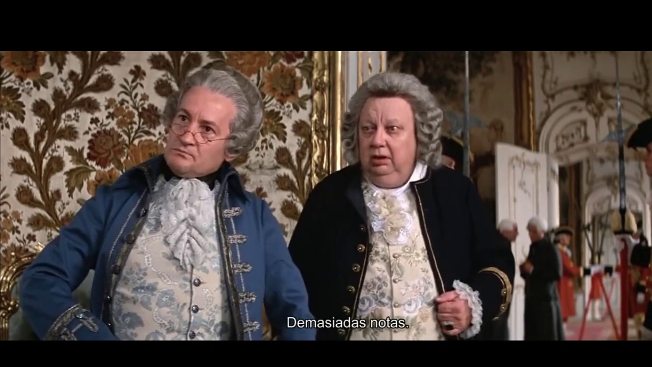 Amadeus (movie) Too many notes!