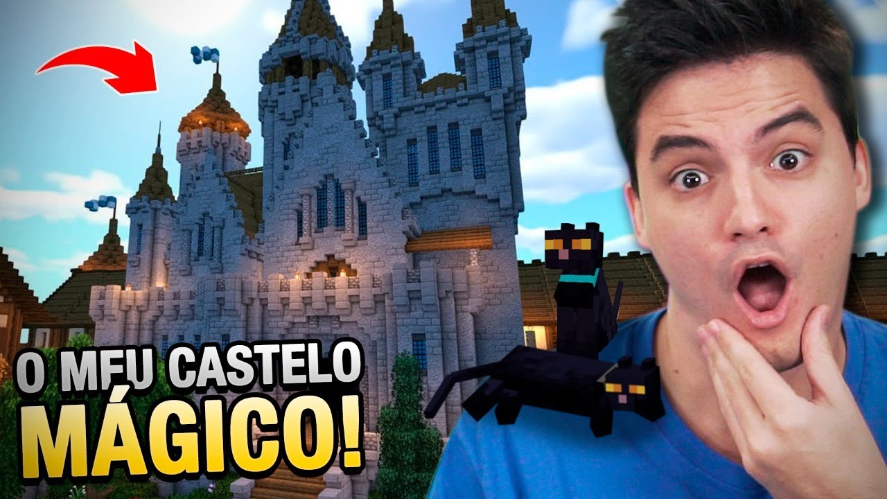 CONSTRUÍ UM CASTELO MÁGICO NO MINECRAFT #1-29 [+10]