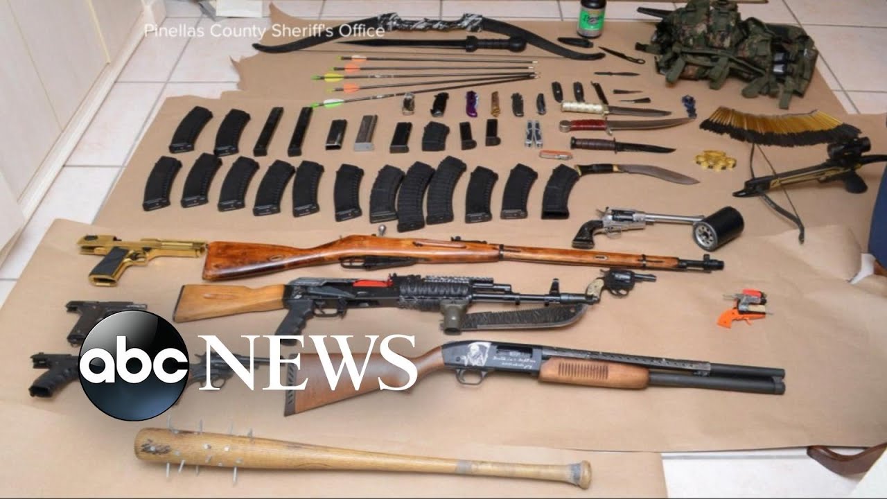 24-year-old man taken into custody after guns and homemade bombs allegedly found at his home
