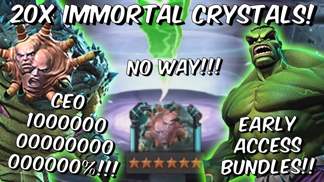 6 Star Immortal Abomination & Hulk Cavalier Crystal Opening!!! CEO!!! - Marvel Contest of Champions