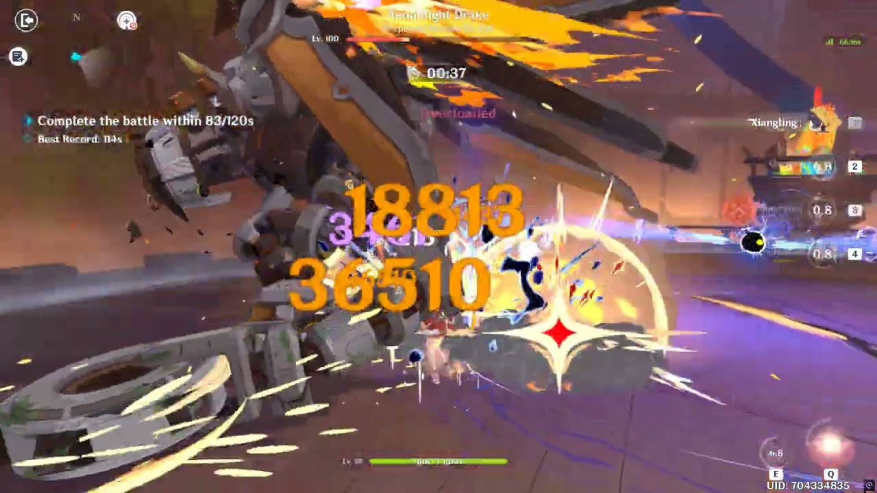 Genshin Impact Luna I Stygian Onslaught  Menacing 4 stars only Iansan Overload vs Aeonblight Drake