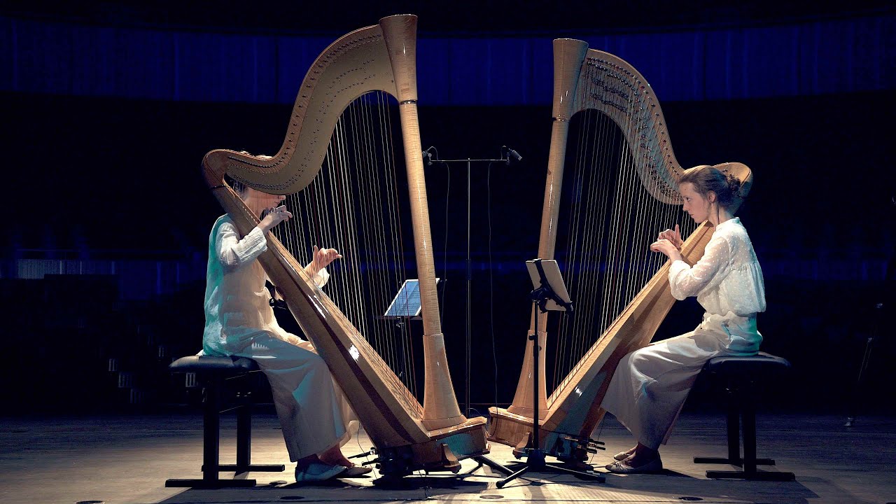 Stockhausen, Freude, Moment 1, 5, 6, 12  - Harpduo Wauters - 4k