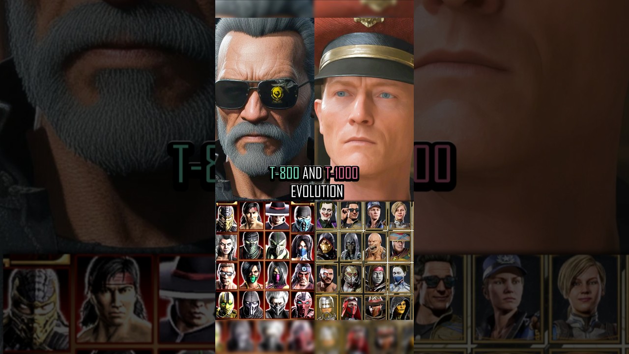 Выбор персонажей T-800 и T-1000 в Mk11 и Mk1 Khaos Reigns #mortalkombat1havik