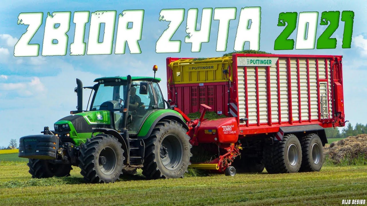 Zbiór Żyta 2021☆ Deutz-Fahr 6160 ☆ Pottinger Jumbo 6620 Combiline