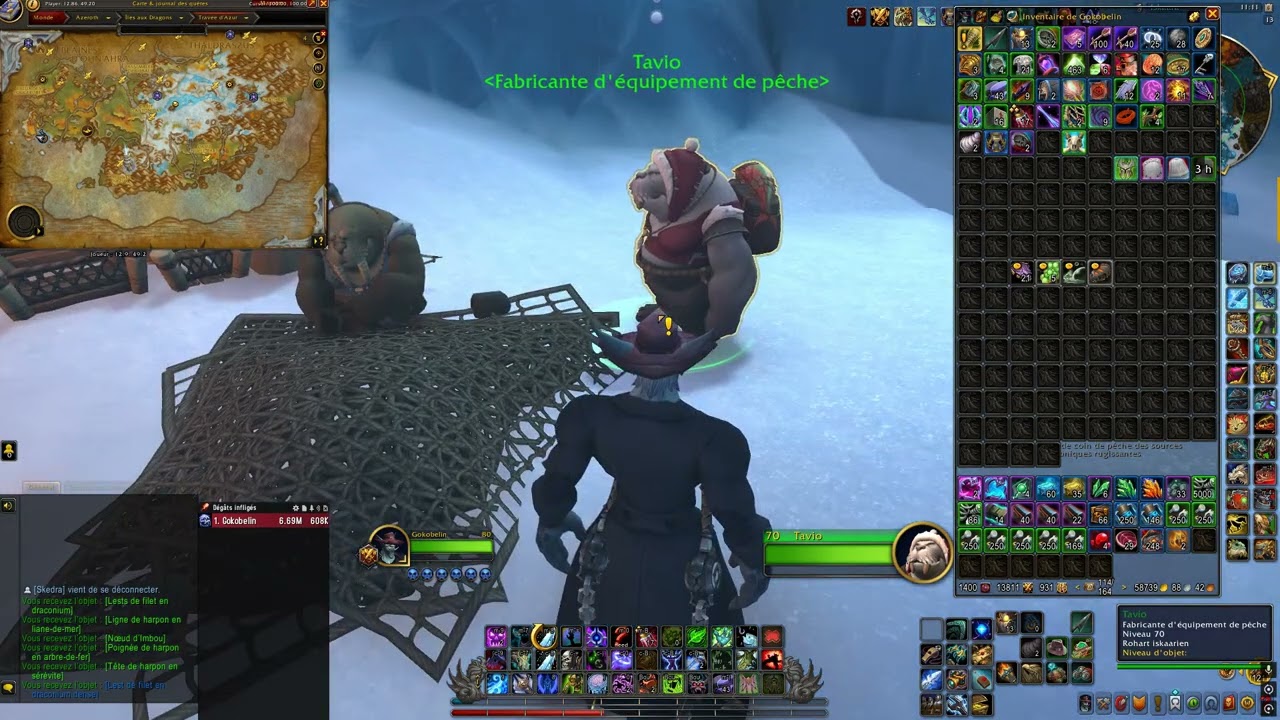 Tavio Fabricante d'équipement de pêche Harpon et Filet Rohart Iskaarien World of Warcraft