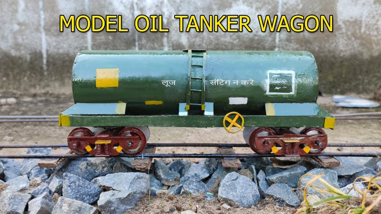 Model OIL Tanker Wagon | How To Make Petrol Tanker Train At Home