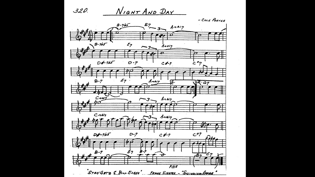Night and Day - Play along - Backing track - Alto Sax