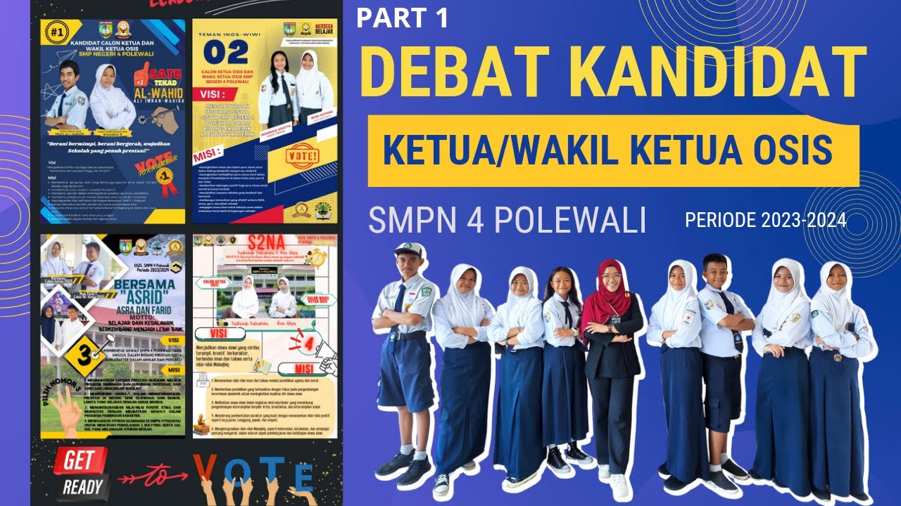 Debat Kandidat Ketua/Wakil Ketua OSIS periode 2023-2024 -- PART 1
