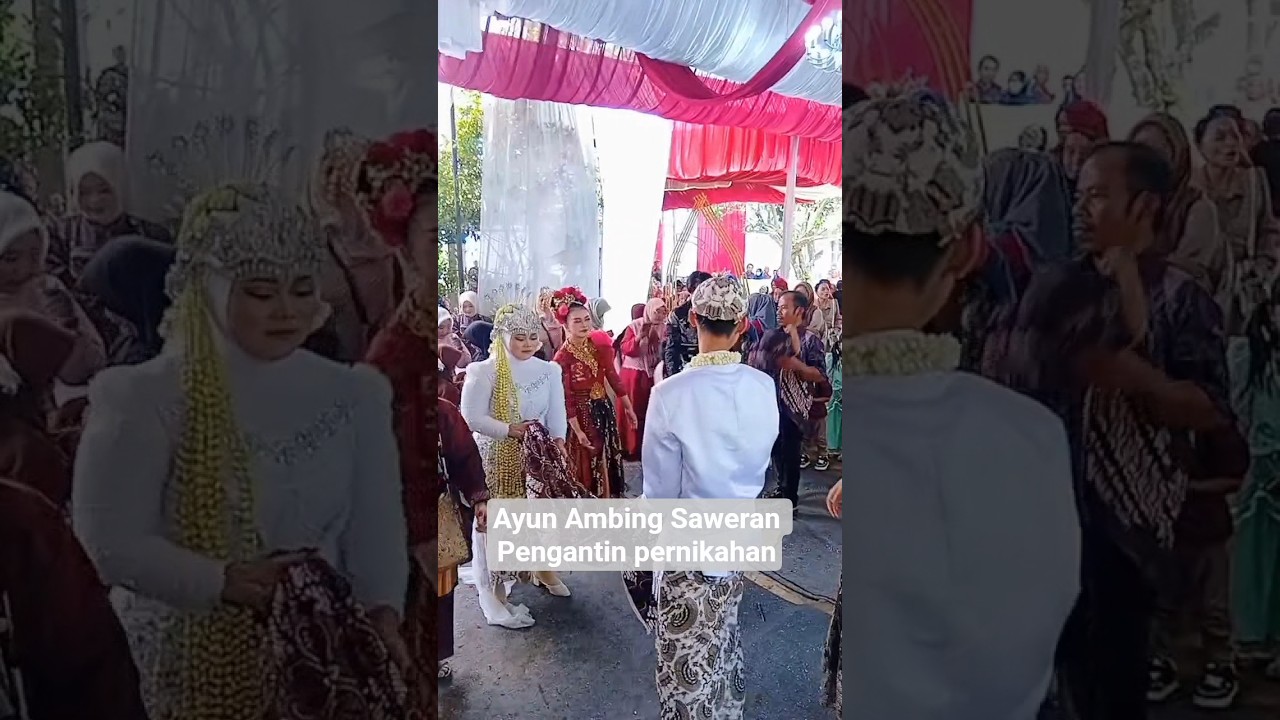 Ayun Ambing Saweran Pengantin Pernikahan #shorts