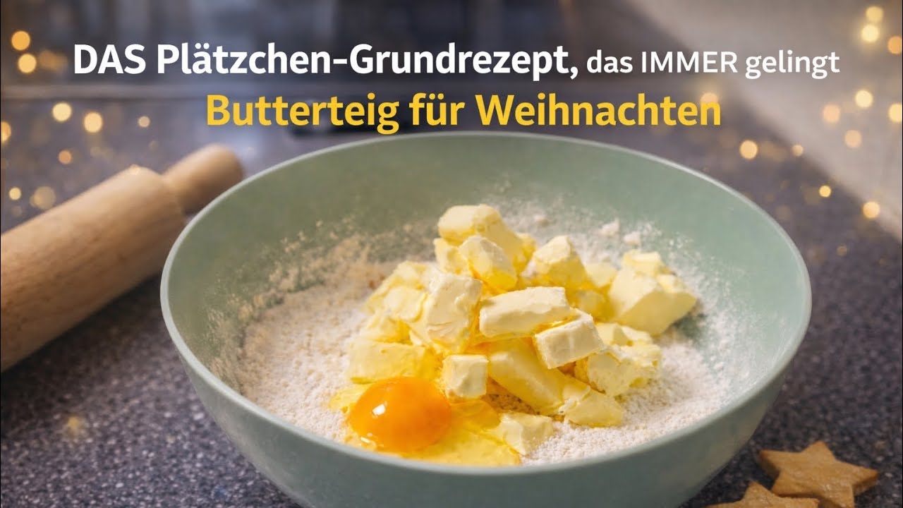 👉 Nussfreier Butterplätzchen-Teig 🍪 einfach, gelingsicher & ideal für Allergiker