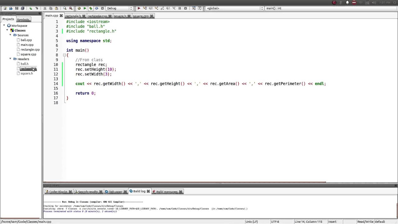 Classes and Objects