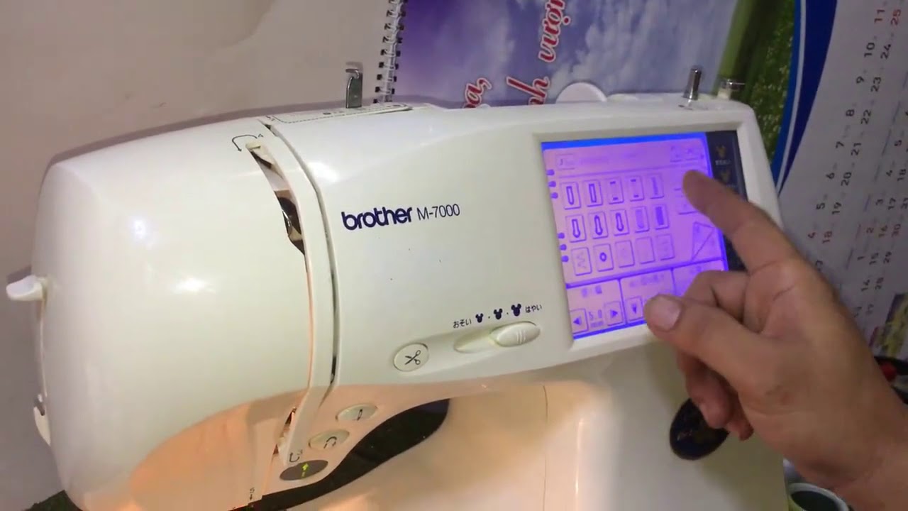 Máy may thêu Brother M-7000 ( Phần 1 - chức năng may )