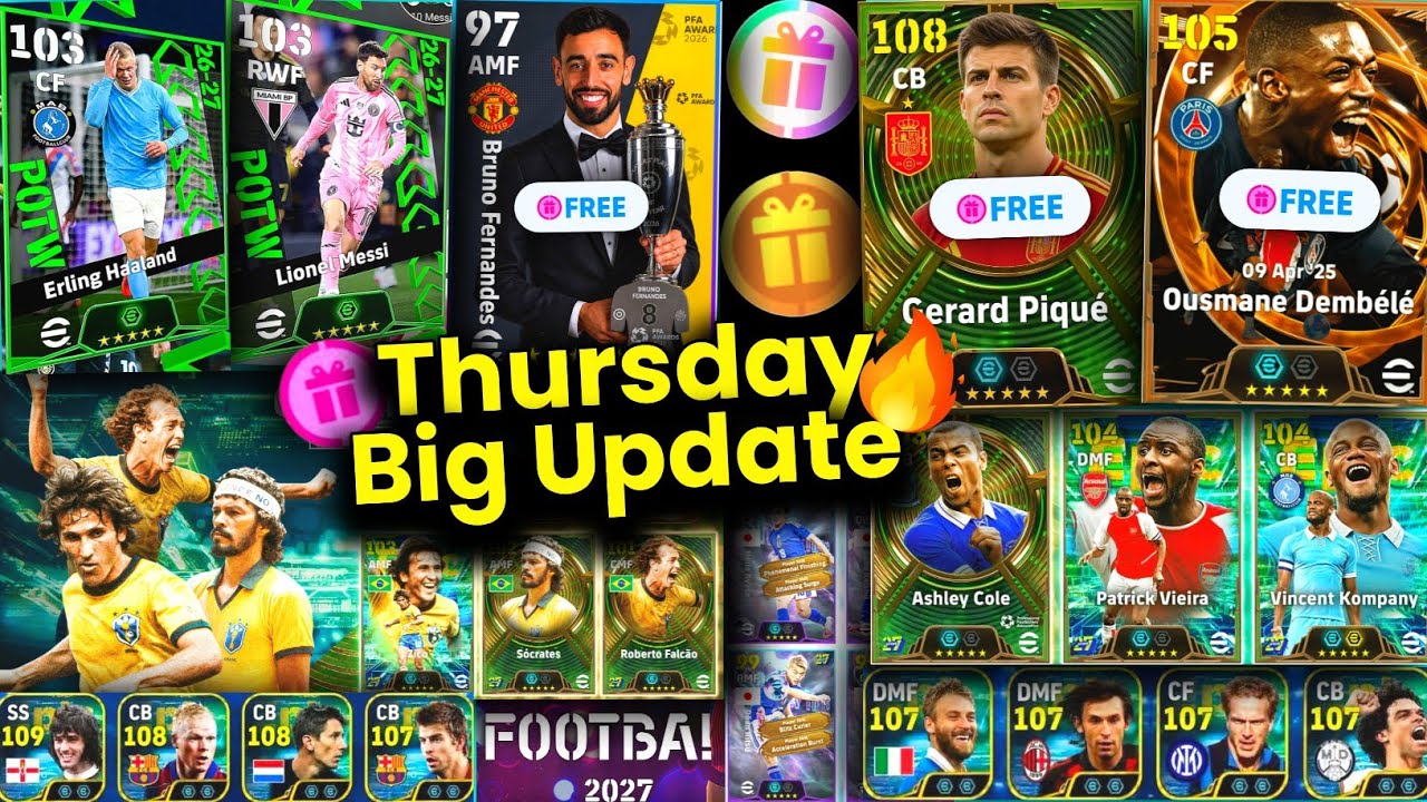 Новое обновление eFootball&trade; 2027 в четверг 🤯 | Бесплатные эпические игроки | Новая кампания и бес...