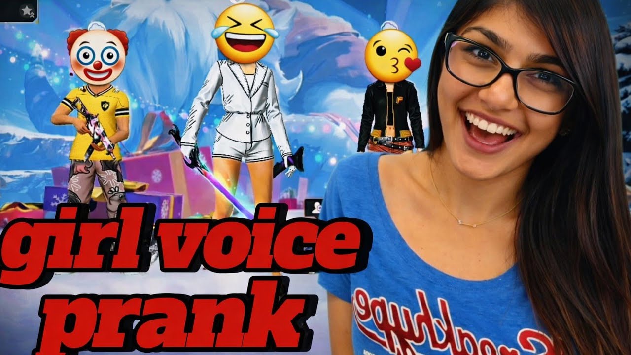 🤣 MiaKhalifa prank in free fire || Girl voice prenk || funny reaction || 🤪