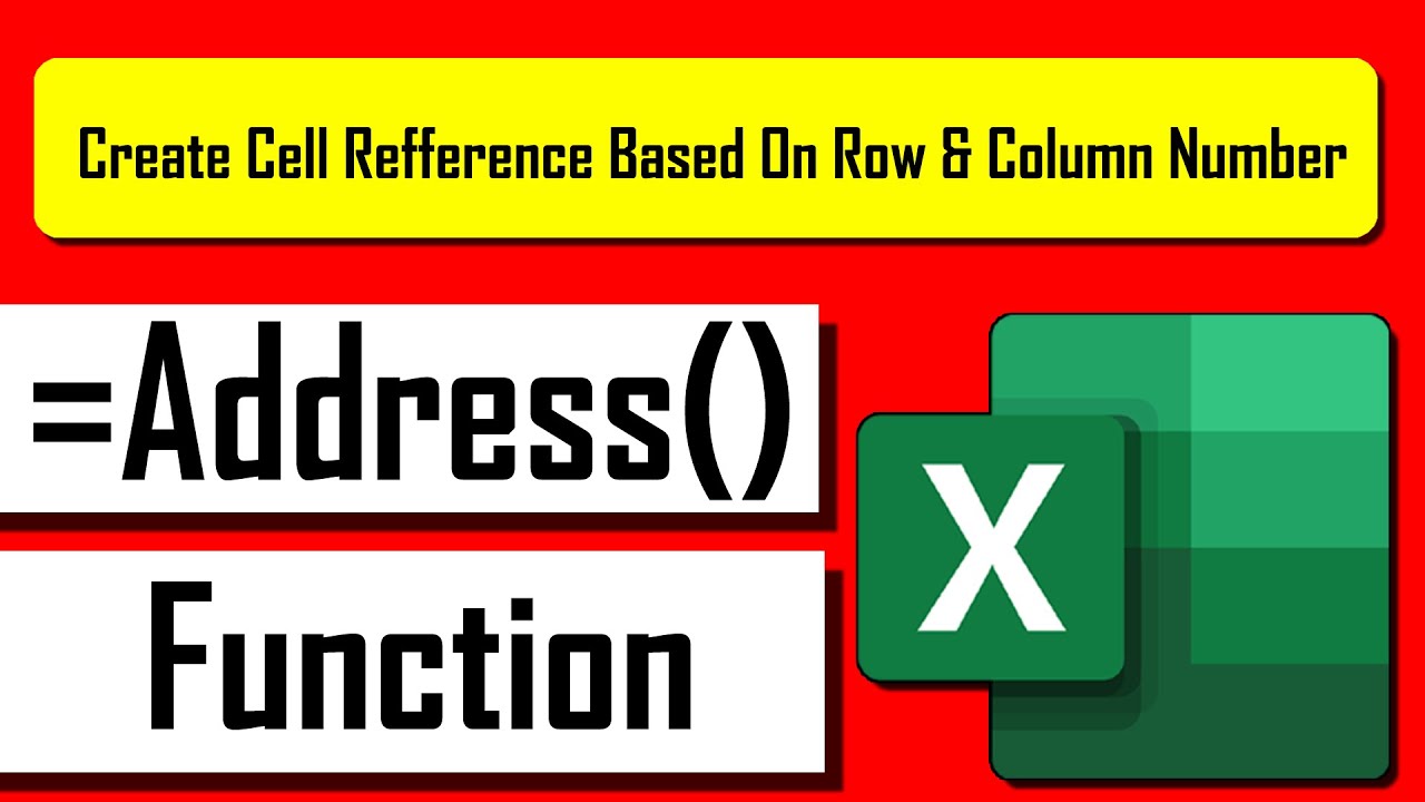 How to Use ADDRESS Function in Excel