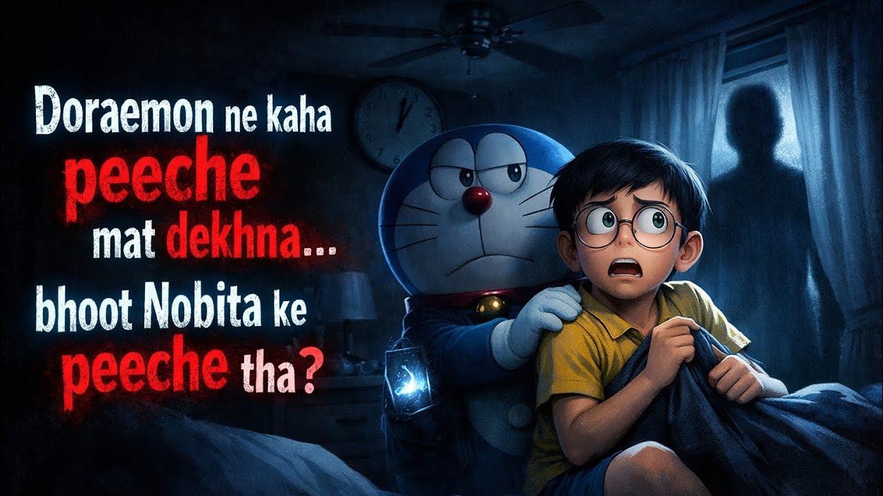 Doraemon ne kaha peeche mat dekhna… bhoot Nobita ke peeche tha? | Doremon and nobita moral story