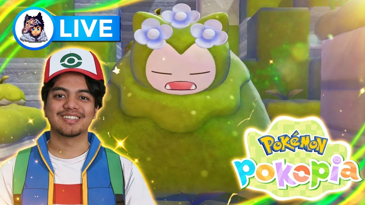 [LIVE🔴]KETEMU SNORLAX LUMUT MOSSLAX!-Pokemon Pokopia #5