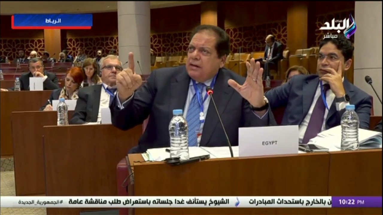 بسبب غزة والتهجير.. غضب وانفعال عارم من أبو العينين أمام برلمان من أجل المتوسط: أين حقوق الإنسان؟