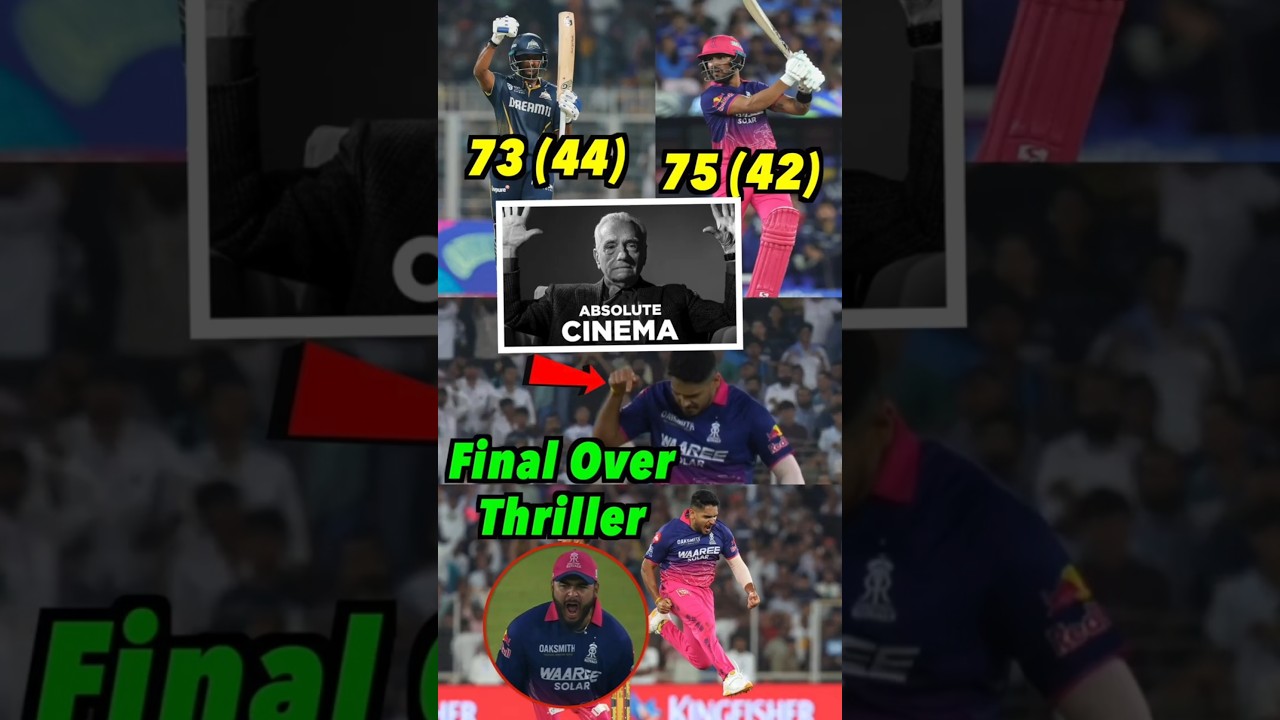 Last Over Drama 😱, GT Vs RR मैच के 5 Iconic Moments 🔥#rrvsgt #ipl2026 #shorts #cricket