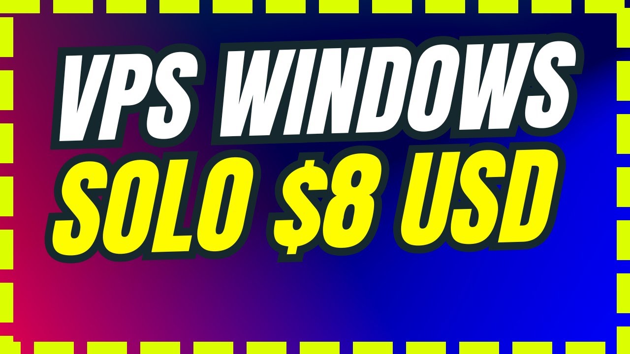 El SERVIDOR VPS Windows M&aacute;s BARATO: &iexcl;Solo $8 USD!✅🤑