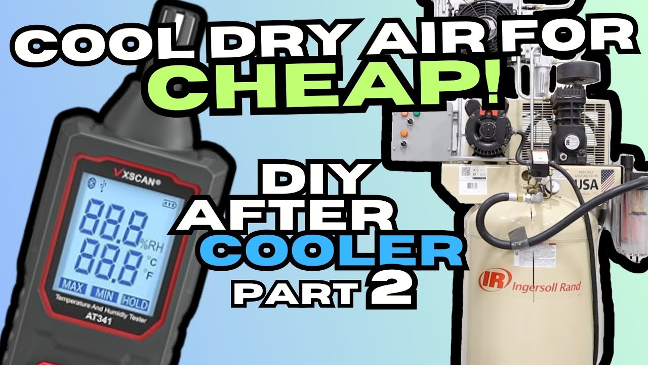Your air compressor needs this Part 2! Testing the DIY compressor aftercooler!