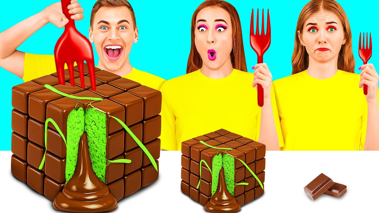 Thử thách Tấm Lớn, Vừa Và Nhỏ | Trận Chiến Nhà Bếp Hài Hước TeenTeam Challenge