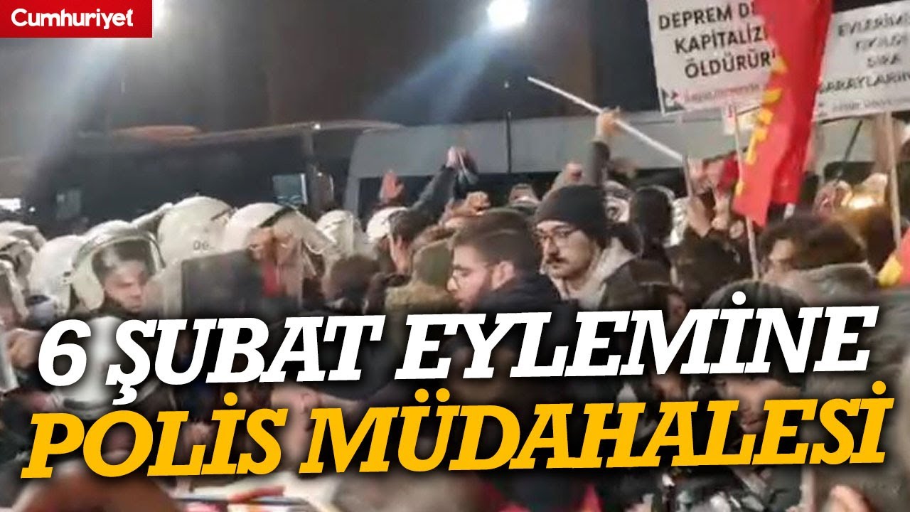 Ankara'daki '6 Şubat' eylemine polis müdahalesi
