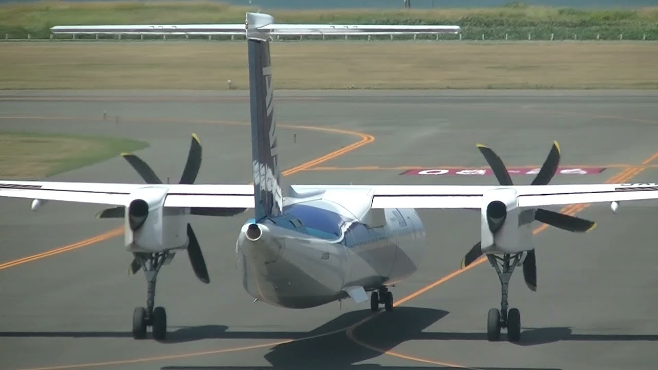 2021/7/24　稚内空港RWY26離陸　ANA4842／WKJ11:45→CTS12:40　ボンバルディア DHC8-Q400　ボンQ