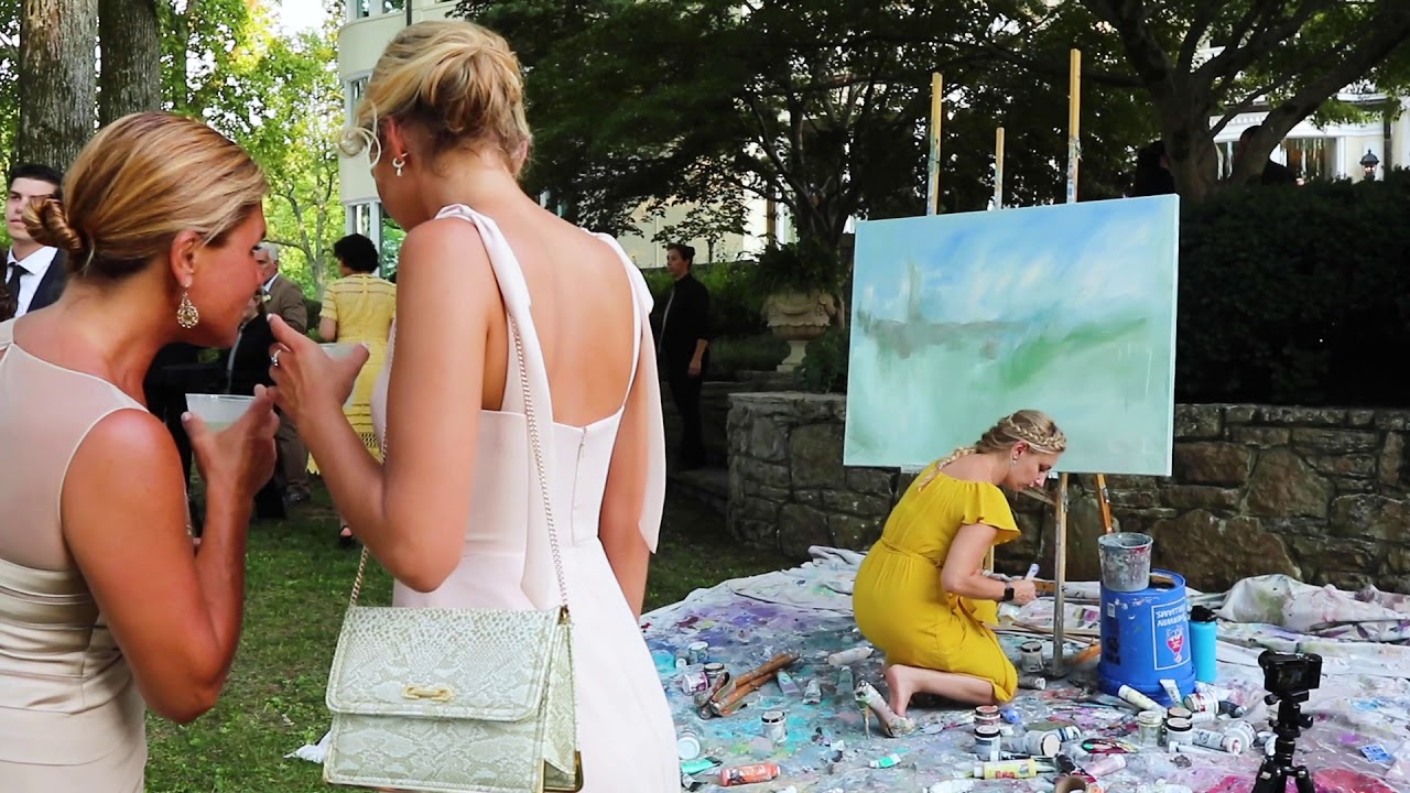 Live Wedding Painter: Fairy Tale  Wedding at The Estate at Cherokee Dock