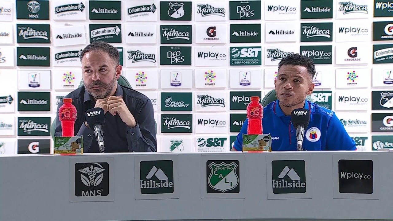 Rueda de prensa de Pasto tras su partido con Cali