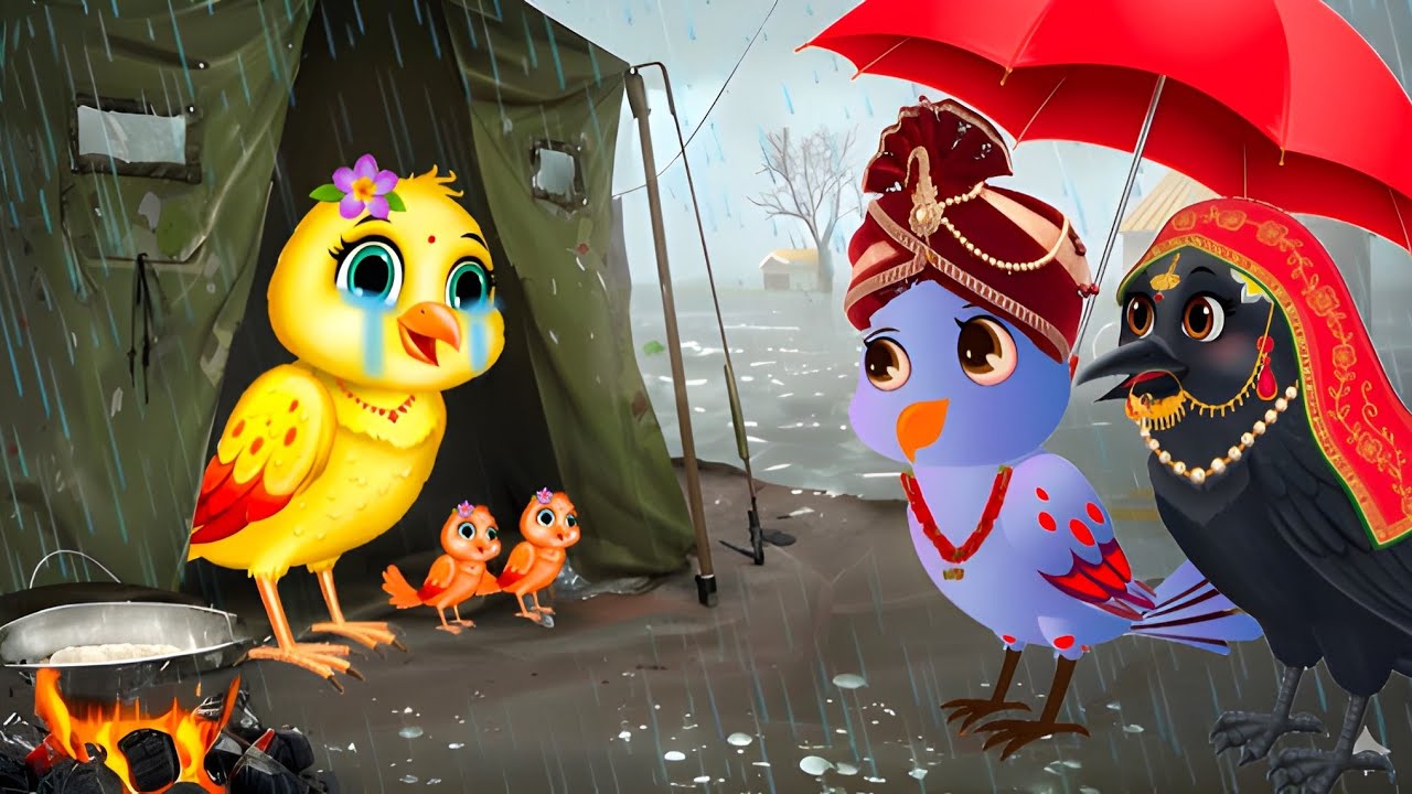 बारिश में चिड़िया का मीटर घर | Birds New Episode | Greeb TODAY New Episode Cartoon | Ki Hindi Kahani
