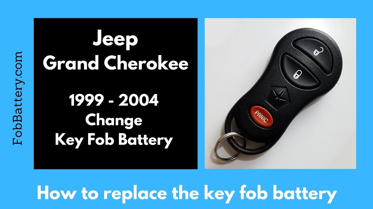 Замена батареи брелока Jeep Grand Cherokee (1999 - 2004)