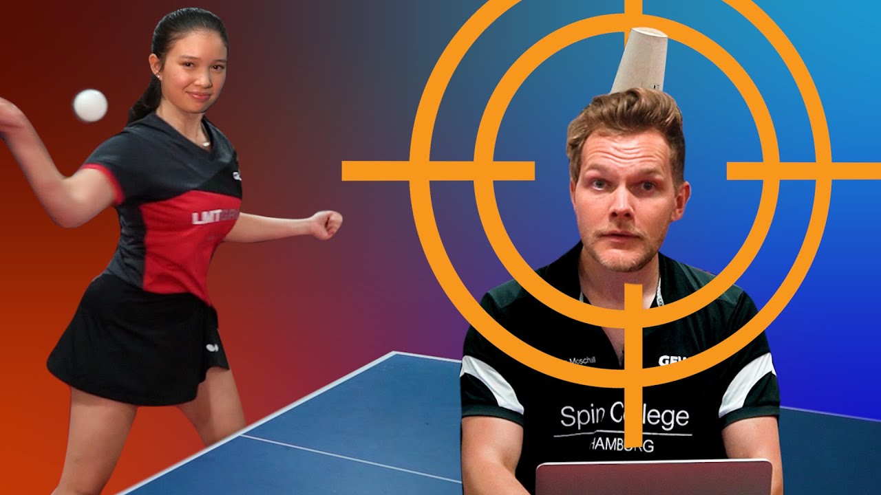DAMN! Is Stella hitting Simon? Ping Pong Trick Shots | XOLAY