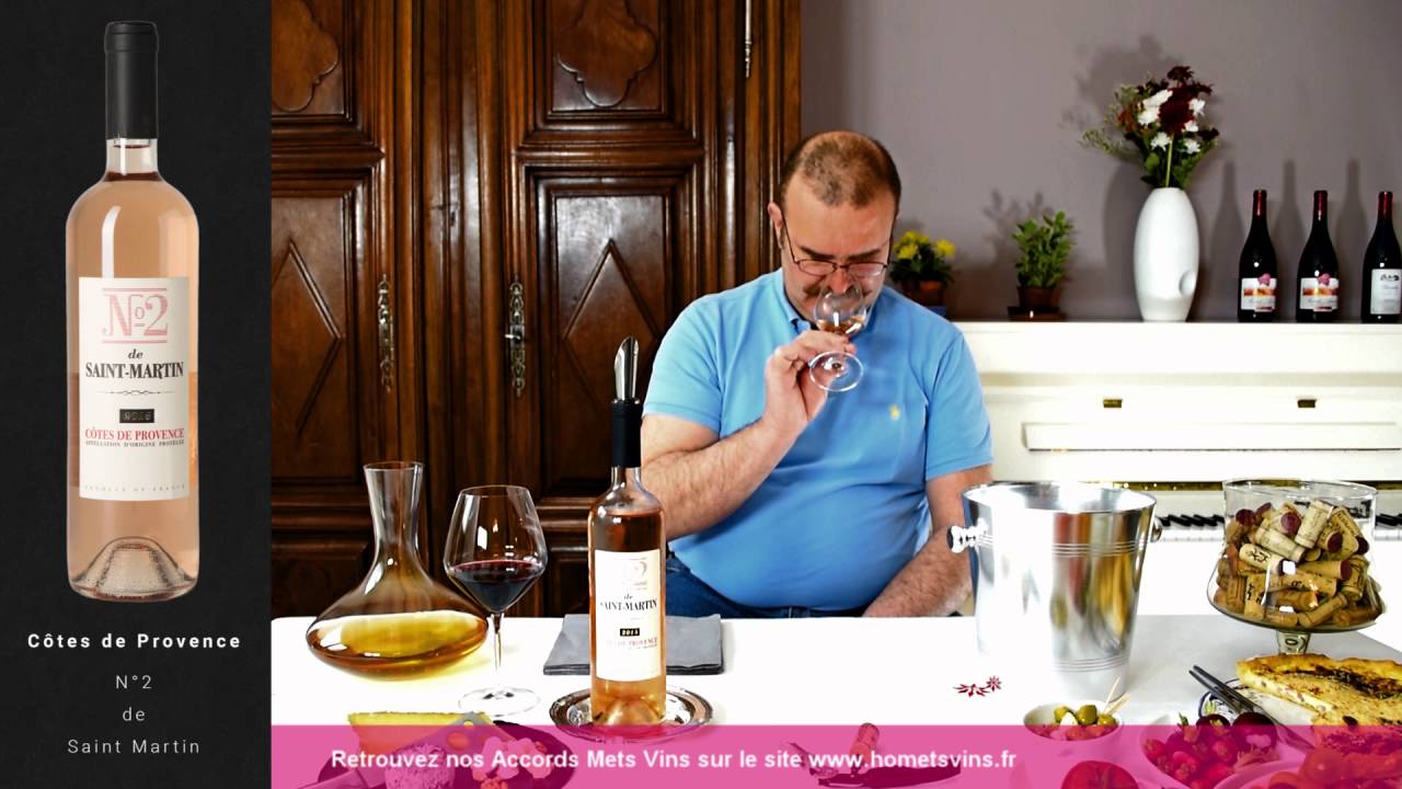 Côtes de Provence N°2 Vin Rosé du Domaine Saint Martin Dégustation du Sommelier Arnaud Chambost -