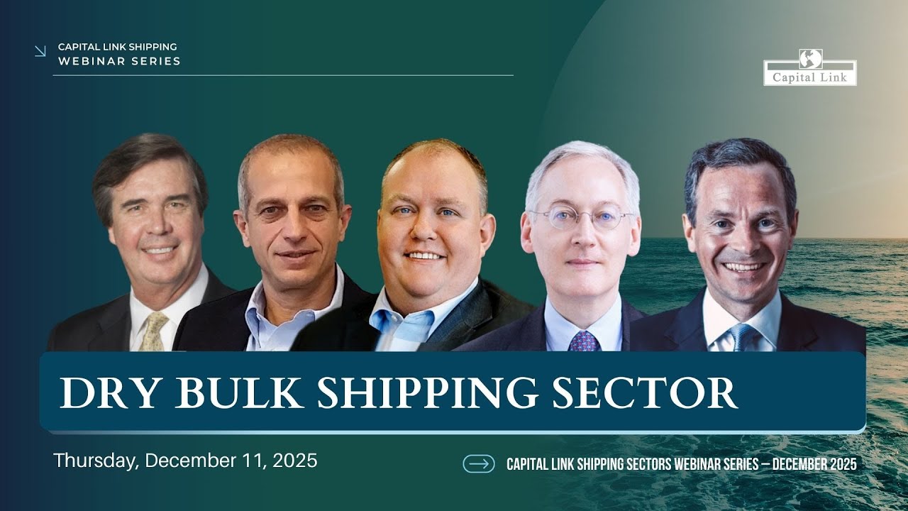 Dry Bulk Shipping Sector Panel with Senior Executives from EDRY, PANL, SBLK & Wah Kwong Maritime