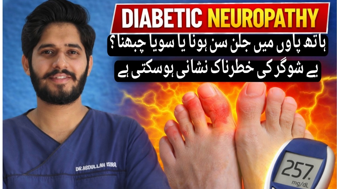 Diabetic neuropathy | hath me jalan ya soya chubna | sugar ki khatarnak alamat hosakti hai