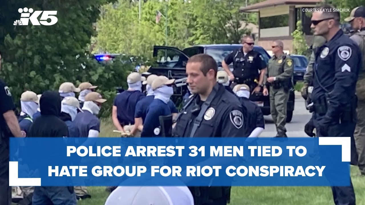 31 tied to hate group arrested on riot conspiracy charges in Idaho