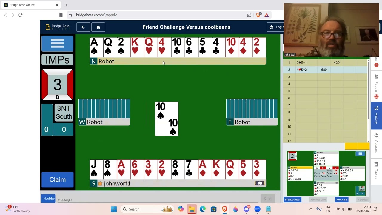 me v coolbeans Bean Trophy August 2025 Boards 17-32