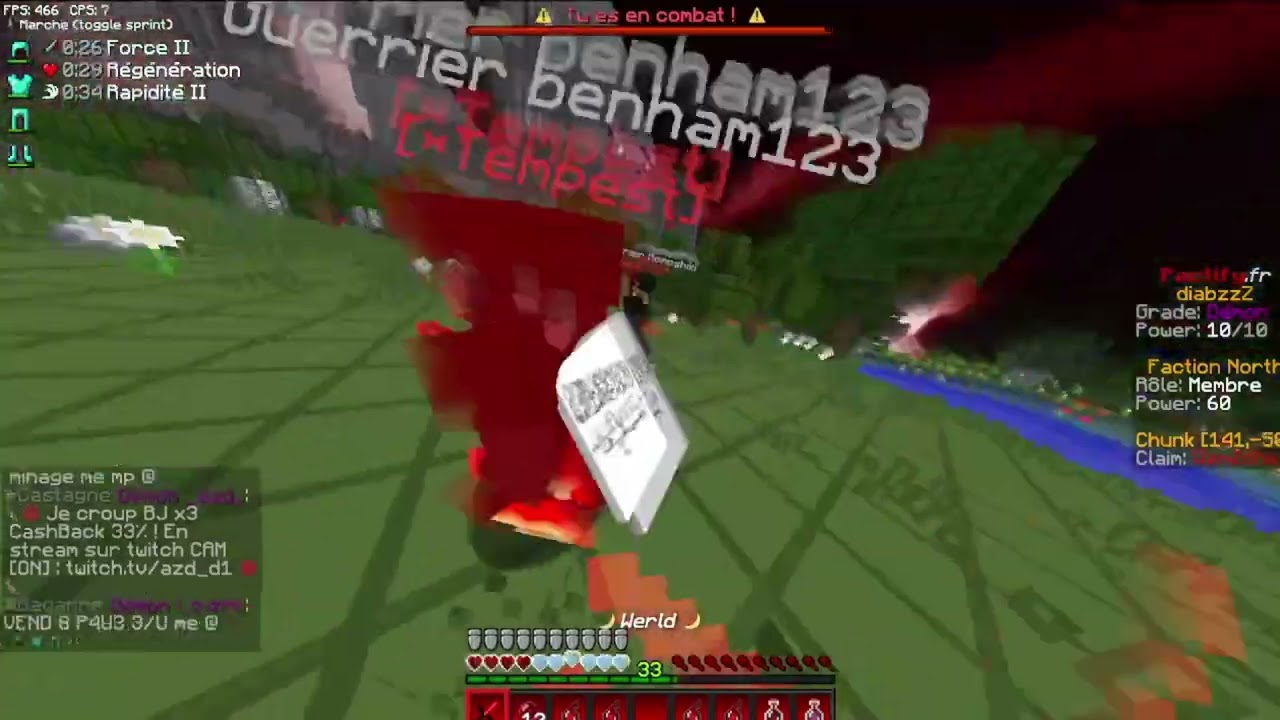 je pvp benham et perd prsk je break a la fin :/