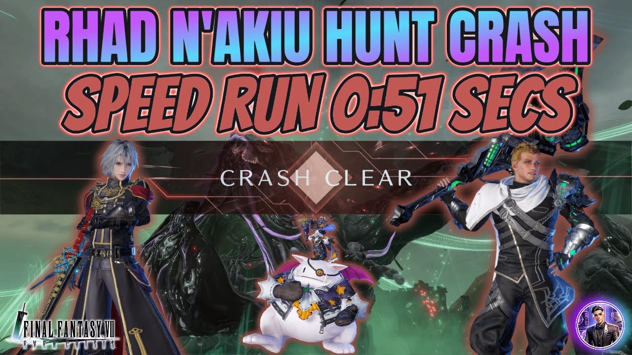 [Final Fantasy 7 Ever Crisis] RHAD N'AKIU CRASH SPEED RUN 0:51 CLEAR! Solo & Co-op (Glenn Seph Cait)