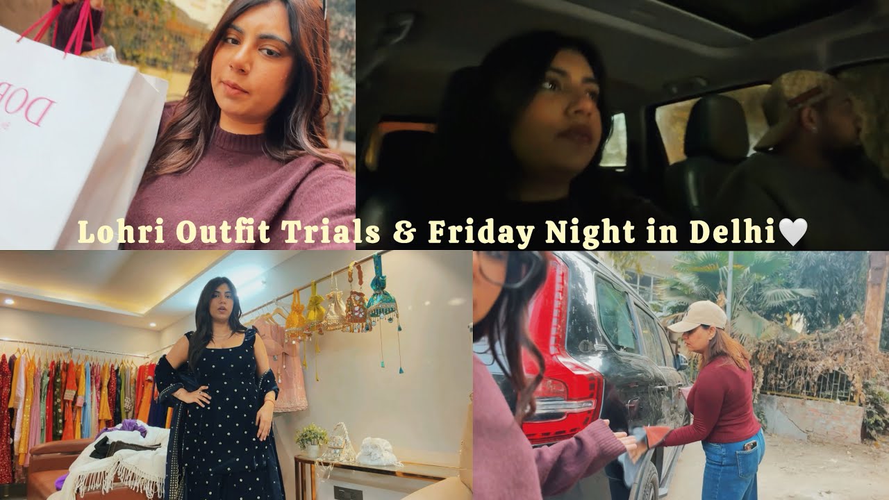 Lohri Outfit✨ & no plans to go out to a crazy night?🙈 (Part 1) | 10/365 