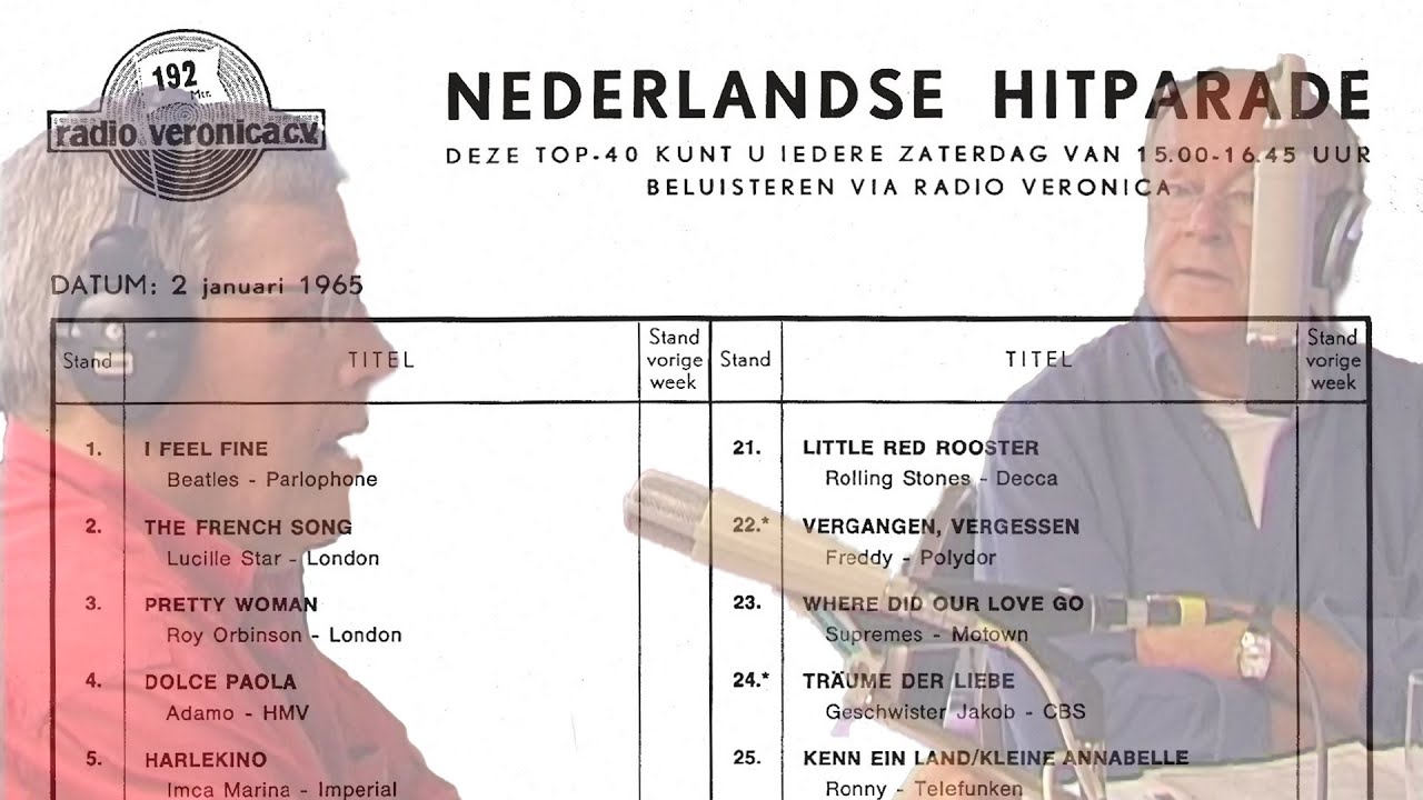 Veronica 828 - Jan and Joost with the Top 40 of Jan 2, 1965 (1st hour)
